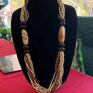 Elegant Multi-Strand Beaded Necklace